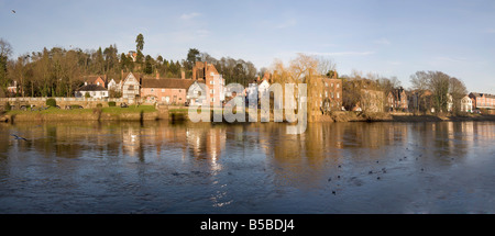 Georgian market town of Bewdley alongside the River Severn Worcestershire England United Kingdom Europe Stock Photo