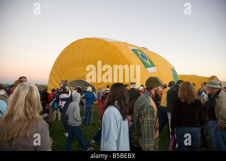 International balloon fiesta, Albuquerque, New Mexico, USA Hot air balloon from Brazil Stock Photo