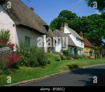 Cottages at Wendens Ambo, Essex, England, Europe Stock Photo