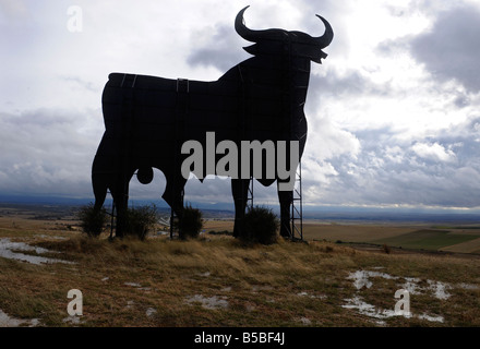 El Toro de Osborne or Spanish roadside bull Stock Photo