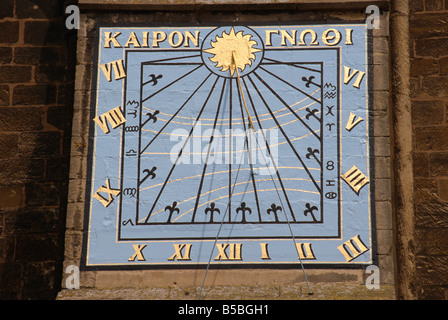 Sundial on cathedral Ely Cambridgeshire England United Kingdom Europe Stock Photo