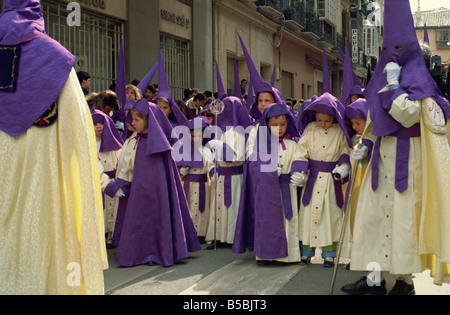 Pollinica Brotherhood, Palm Sunday, Easter Week, Malaga, Andalucia, Spain, Europe Stock Photo