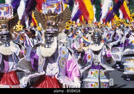 Morenada dancers, Gran Poder festival, La Paz, Bolivia Stock Photo
