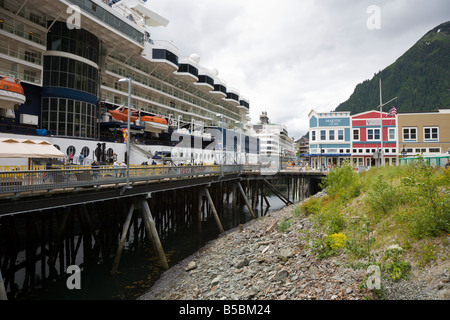 Celebrity Cruise Lines Infinity cruise ship at port in Juneau, Alaska Stock Photo