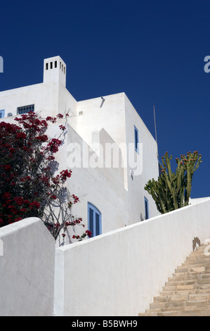 White washed houses in San Jose, Cabo de Gata park, Spain Stock Photo