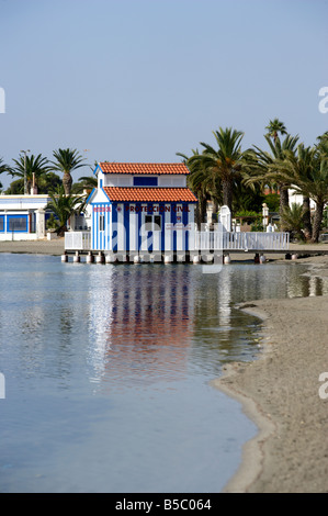 The resort Los Alcazares on the edge of Mar Menor, Spain Stock Photo