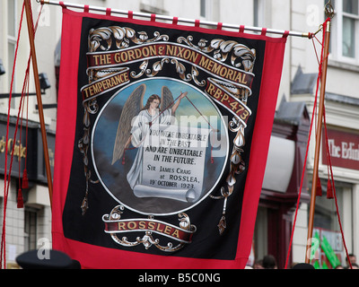 The Royal Black Institution '12th August' Parade in Enniskillen County Fermanagh Northern Ireland (Took place 9th August 2008) Stock Photo