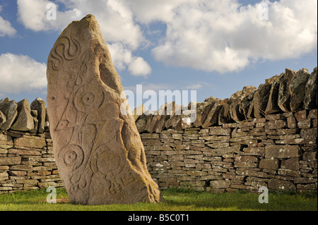 Pictish Standing Stones at Aberlemno, Angus, Scotland Stock Photo