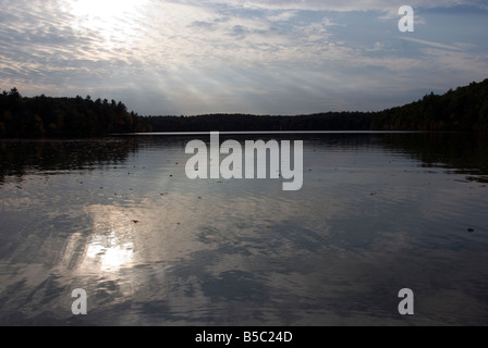 Walden Pond, Concord, Massachusetts. Stock Photo