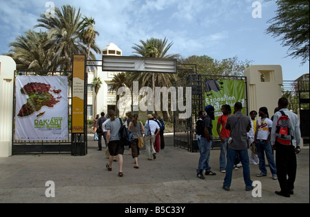 Dak Art 2008 Dakar Art Biennale at IFAN National Museum Dakar Senegal Stock Photo