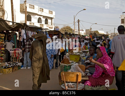 Street market in Yoff Dakar SEnegal Stock Photo