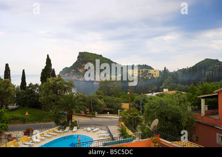 morning Sea View Paleokastritsa Corfu Stock Photo