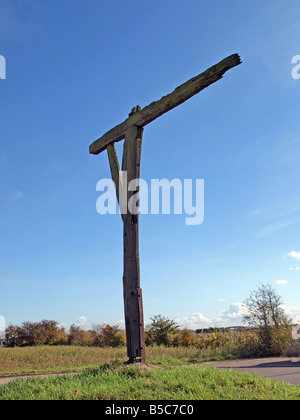 Caxton Gibbet Stock Photo