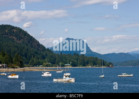 Howe Sound, between Horseshoe Bay and Gibsons, British Columbia, Canada Stock Photo