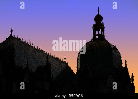 Sillouette, Museum of Applied Arts, Pest, Budapest, Hungary Stock Photo