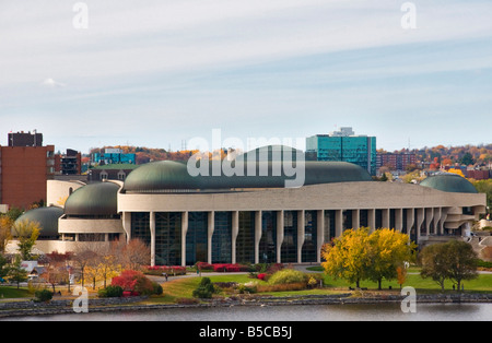 The museum of Civilisations located on the Quebec shore of Ottawa Canada Stock Photo