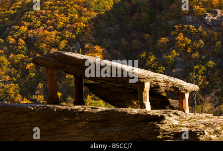 Jefferson Rock in Harpers Ferry National Historical Park, Harpers Ferry, West Virginia. Stock Photo