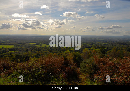 view from Pitch Hill, over Ewhurst, Surrey, UK Stock Photo