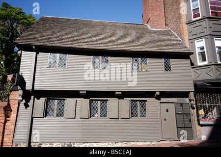 Paul Revere House in Boston Massachussetts Stock Photo