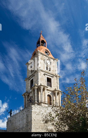Roloi The medieval Roloi Clock Tower, Rhodes, Greece, highest landmark in Old ...
