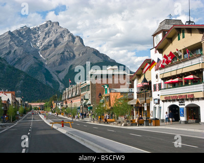 Banff main street, Alberta, Canada Stock Photo - Alamy