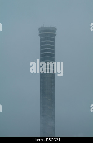 The control tower of Suvarnabhumi airport in Bangkok Stock Photo