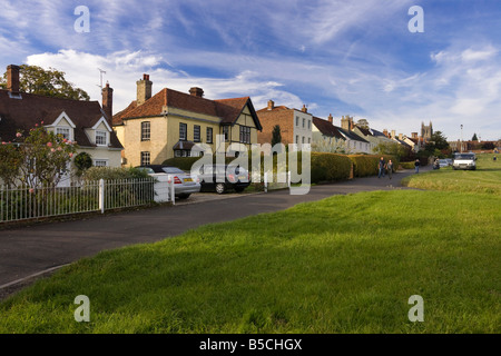 homes in Long Melford, Suffolk, UK Stock Photo