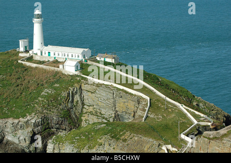 South Stack, lighthouse on Anglesey in Wales England UK Stock Photo