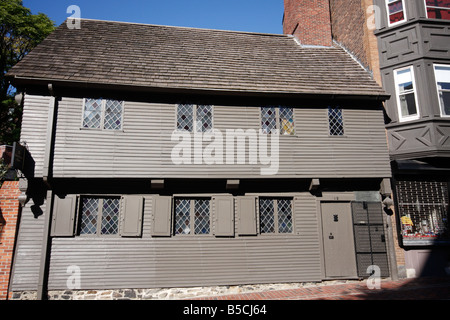 Paul Revere House in Boston Massachussetts Stock Photo