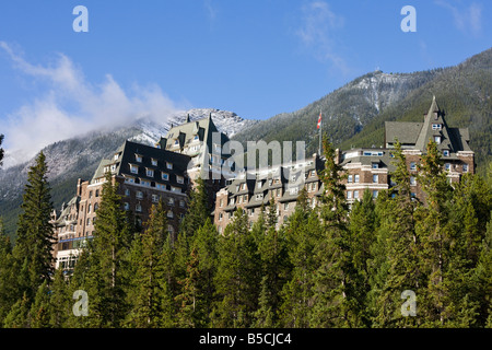 Fairmont Banff Springs Hotel and Resort, Banff, Alberta, Canada Stock Photo