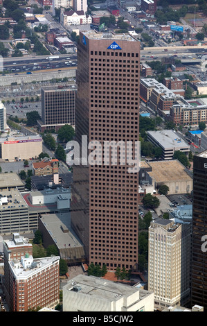 aerial view above Georgia Pacific Tower Atlanta Georgia Stock Photo