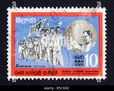 ceylon postage stamp Stock Photo - Alamy