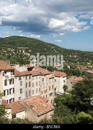 Houses in the charming and picturesque village of Seillans, Canton de Fayence, Var, France Stock Photo