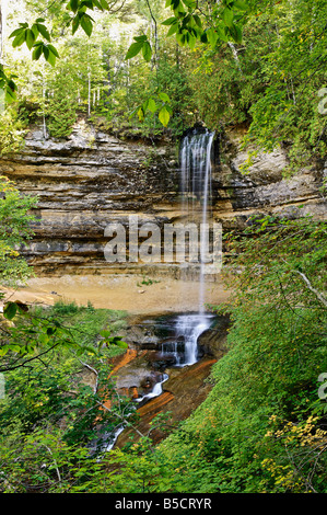 Munising Falls Alger County Michigan Stock Photo