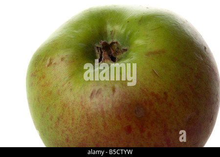 close up of a bramley cooking apple Stock Photo