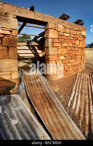 Outback Farmhouse Ruin Stock Photo