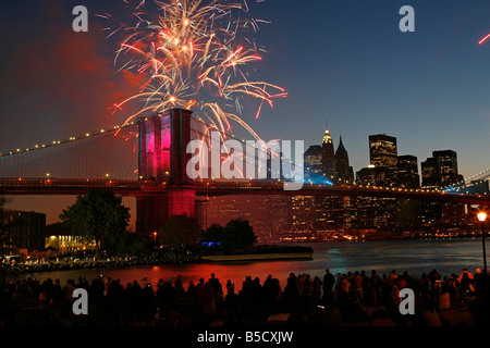 Brooklyn Bridge celebration Stock Photo - Alamy