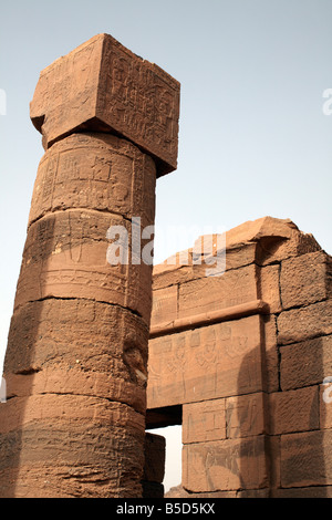 The Temple of Amun, one of the Meroitic temples of Naqa, Sudan, Africa Stock Photo