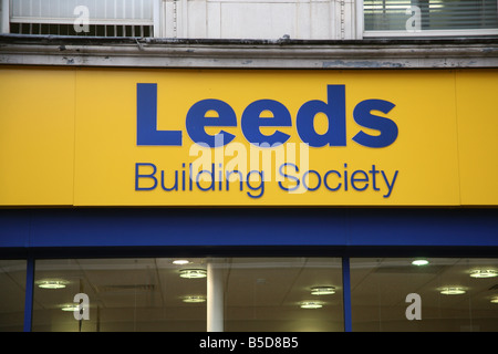 Branch of Leeds Building Society in Peterborough Stock Photo