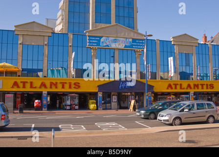 Atlantis Amusement Arcade Arena along the golden mile seafront promenade in Great Yarmouth Norfolk Uk Stock Photo