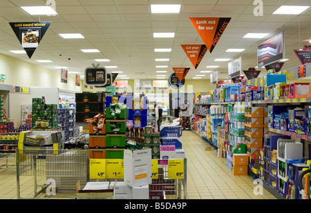 Aldi discount supermarket-  Milton Keynes - Buckinghamshire Stock Photo
