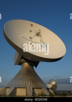 radio telescopes in Raisting Bavaria Stock Photo