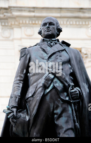 Statue of George Washington at the Rhode Island State House, Providence, Rhode Island Stock Photo