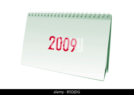 2009 Desk Calendar Stock Photo
