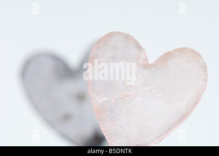 Heart-shaped piece of glass Stock Photo