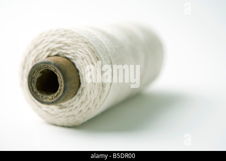 End of spool of string, close-up Stock Photo