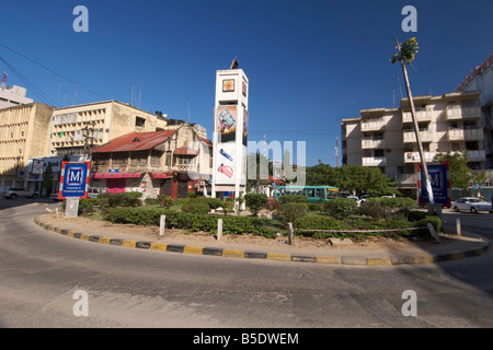 Monument erected by the citizens of Dar es Salaam to commemorate the city status on 11 December 1961. Stock Photo