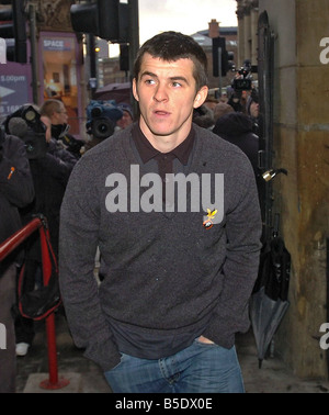 Newcastle United footballer Joey Barton larrives at Liverpool Magistrates Court appearing on assault charges He was later bailed until the 12th March Barton 25 of Widnes did not issue a plea Stock Photo