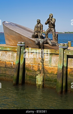 American Merchant Mariners Memorial in Battery Park, Lower Manhattan, New York City, New York, USA, North America Stock Photo