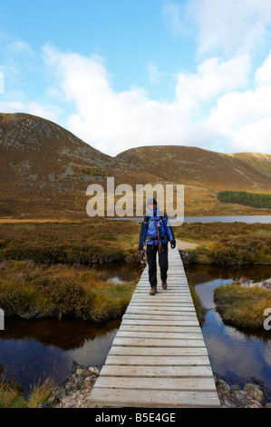 Loch Muick nr Lochnagar Spittal of Glenmuick Cairngorms National Park Grampian Mountains Scotland UK in autumn Stock Photo